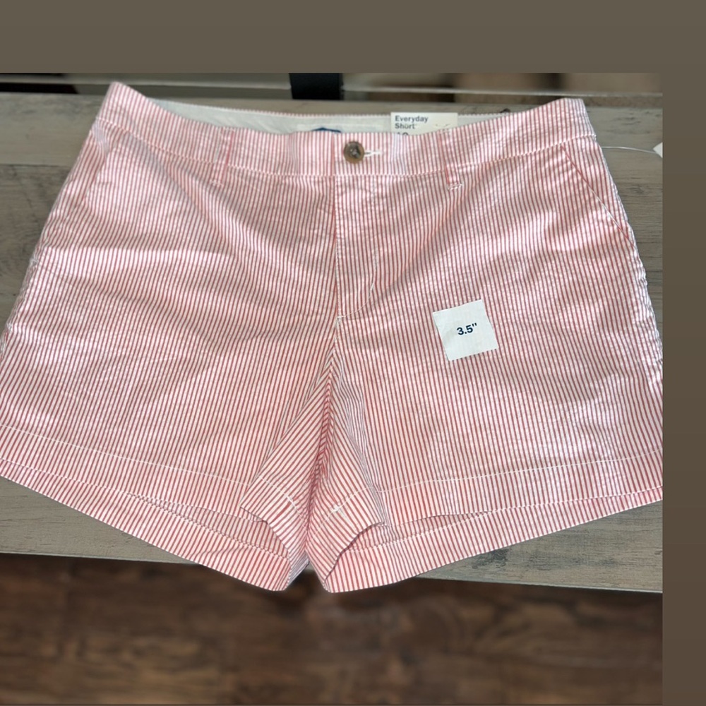 NWT Old Navy Shorts Pink & White Stripes